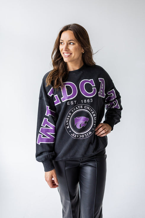 K-State Philly Split Lantern Sleeve Crew